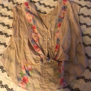 Free People Floral Top